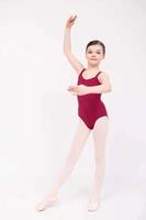 Gros Logo Personnalisé Pas Cher Enfants Filles Ballet Danse Porter Coton Justaucorps