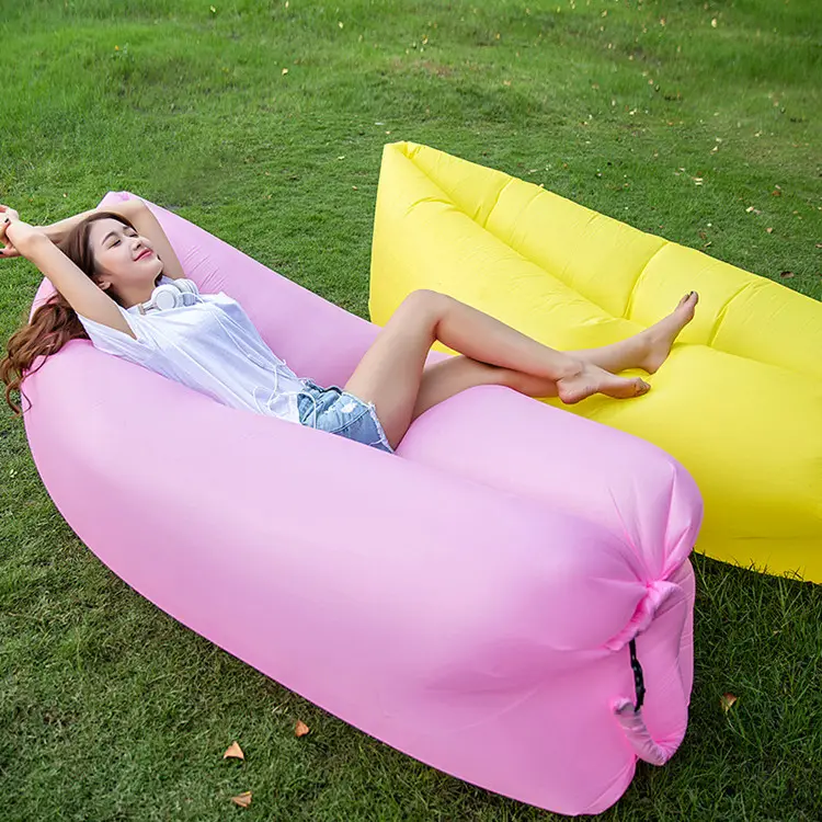 Современный складной лежак для отдыха на открытом воздухе, пляжный надувной диван