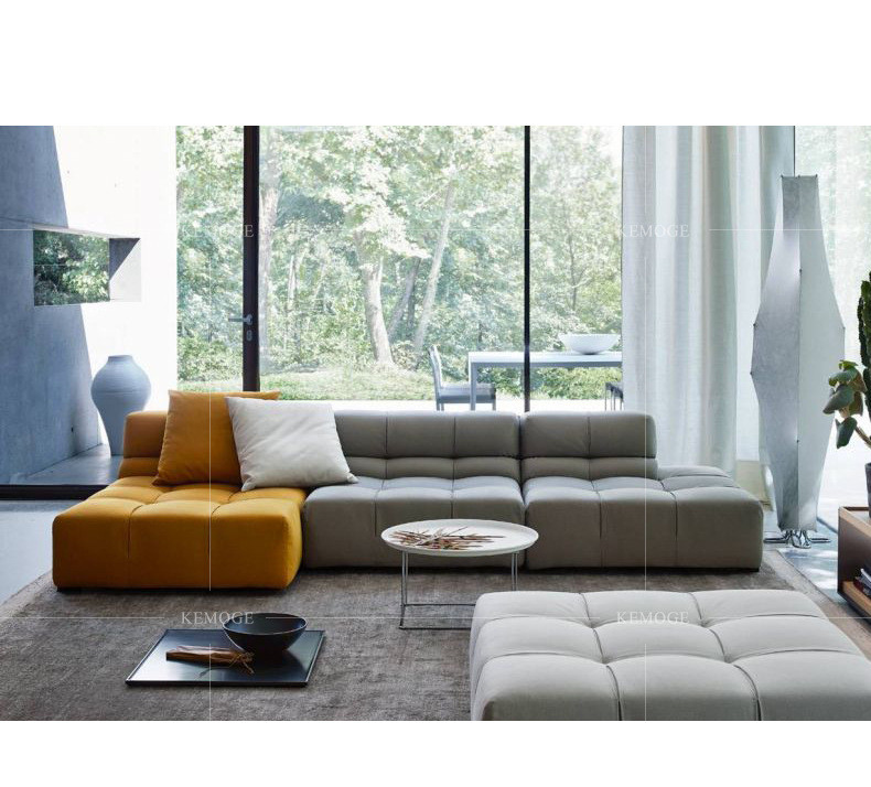 High Quality Italian Leather Soho Sofa New design Corner sofa Set living room furniture