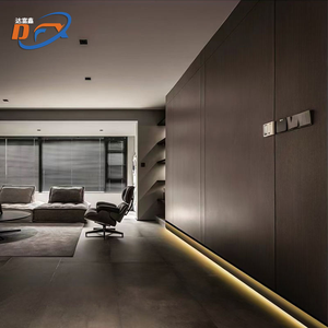 Plinthes de sol modernes du fabricant 8cm hauteur 1mm épaisseur garniture en alliage d'aluminium <span class=keywords><strong>plateau</strong></span> de lampe plinthe pour hôtel Villa - Product Image 4