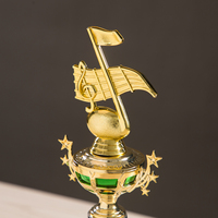 Trofeos de ABS Grabados Personalizados al por Mayor Directo de Fábrica para Concursos de Canto, Temática Musical, Recuerdo de Conciertos AD01
