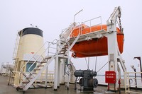 Solas gfk-material gebrauchte schiffe Motor und manuelle art meeres-rettungsboot zum verkauf