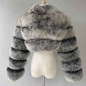 ผู้จัดจำหน่ายเสื้อโค้ทขนสุนัขจิ้งจอกขายดีที่สุด เสื้อโค้ทขนสัตว์สไตล์เกาหลีแบบสั่งทำ เสื้อโค้ทขนสัตว์แท้แบบสั้นสุดฮิต - Product Image 6