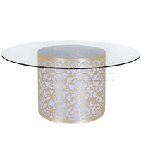 Table de réception en acrylique avec LED multicolores et plateau en verre transparent pour mariages et événements – Offre Spéciale