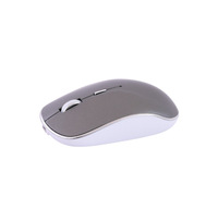 Souris sans fil ultra-fine et silencieuse à double mode optique pour ordinateur portable, PC et Mac, idéale pour la maison et le bureau