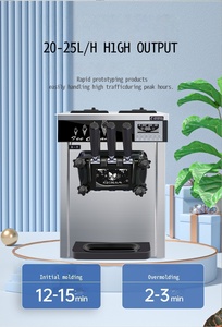 Potente Máquina Comercial <span class=keywords><strong>para</strong></span> <span class=keywords><strong>Hacer</strong></span> Helados de 20L-25L/H, Compresor de Acero Inoxidable <span class=keywords><strong>para</strong></span> Catering de Alto Volumen, Compatible con Leche y Agua - Product Image 5