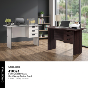 JPS 410324 — Table de bureau en bois massif, rangement de planches à particules de bois, Design à haute dureté, salon de bureau, malaisie - Product Image 2
