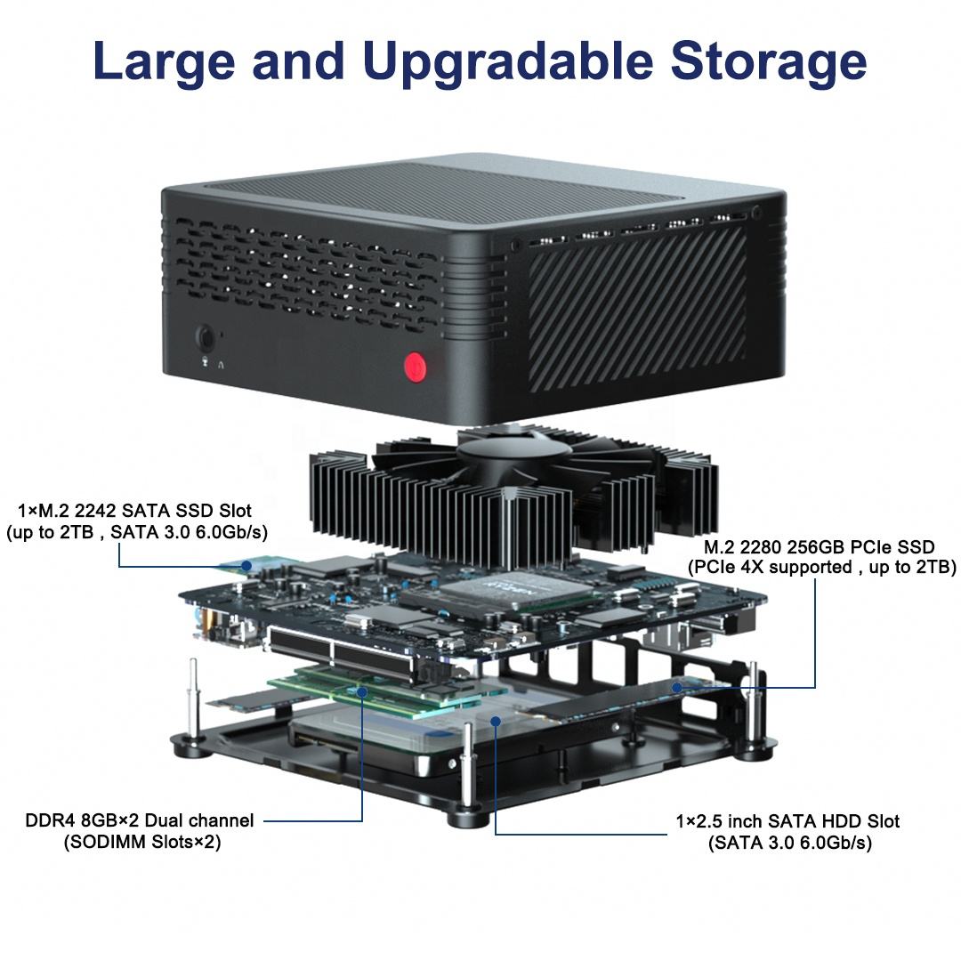 Minisforum X400 AMD Ryzen 7 PRO 4750G Mini PC - 8GB RAM, 256/512GB