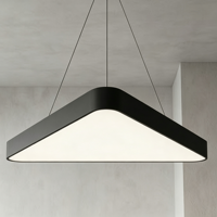 Lampu Plafon LED Segitiga Tunggal Putih Modern, Dapat Diredupkan, untuk Kamar Tidur dan Lorong