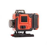 Niveau laser rouge 3D 4D vert avec 2 batteries, télécommande, trépied et kit de fixation magnétique pour carrelage mural et construction, vente en gros OEM