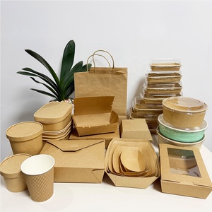 Scatola per Sushi Rettangolare in Carta Kraft Personalizzabile Usa e Getta con Coperchio Rinforzato Ecologica per Uso Commerciale - Product Image 5