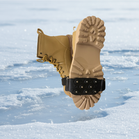 Couvre-chaussures à crampons en caoutchouc antidérapants YTD pour la glace et la boue, avec picots métalliques pour l'escalade