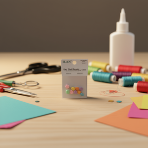 Perline di conchiglia Ilan da 6 mm multicolori per artigianato fai da te, 8 pezzi - Product Image 2