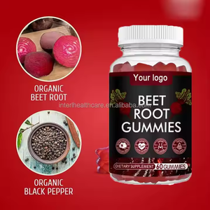 Suplementos de gomitas de raíz de remolacha Extracto de remolacha orgánico OEM 8000mg Gummies de raíz de remolacha - Product Image 2