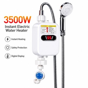 Nouvel Arrivage – <span class=keywords><strong>Robinet</strong></span> Chauffe-Eau Électrique Instantané en Acier Inoxydable avec <span class=keywords><strong>Douchette</strong></span> – Idéal pour Camping-Car, Hôtel, Garage et Usage Domestique - Product Image 1