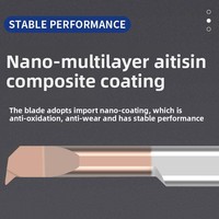Outils de perçage CNC modèle MQR MQL, barres à plaquettes carbure personnalisables, applications de tournage de précision pour métaux, 15 mm