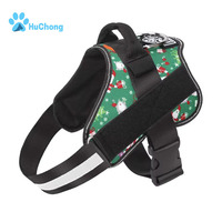 Harnais de Service pour chien avec poignée, imprimé personnalisé, réfléchissant, respirant, doux et rembourré, réglable