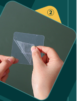 Support mural de salle de bain en plastique écologique deux pièces pour brosses à dents avec gobelet de rinçage et égouttoir intégré