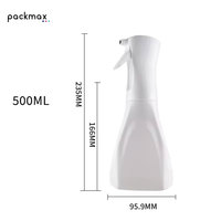 Bouteille vide de 500 ml (17 oz) en plastique PET/PP avec pompe à mousse et pulvérisation fine, sérigraphiée, pour savon liquide détachant pour sols domestiques