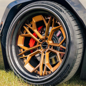 ล้อฟอร์จ 2 ชิ้น สำหรับรถยนต์แต่ง ขนาด 18" 19" 20" 21" 22 นิ้ว 5x112 5x120 5x114.3 คาร์บอนไฟเบอร์ - Product Image 3
