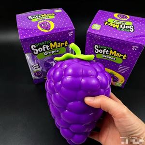 Wholesale Large Simulated Grape Squeeze Toy Silicone Slow Rising Anxiety Relief Stress Relief <b>Fidget</b> Vent Squishy Children's Toy - Product Image 4