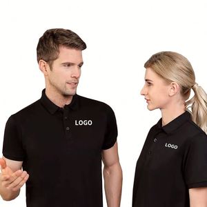 Promotional Polyester <b>Polo</b> Shirt Custom Silk Screen Printing Logo <b>Polo</b> T-Shirt for Business - Product Image 1