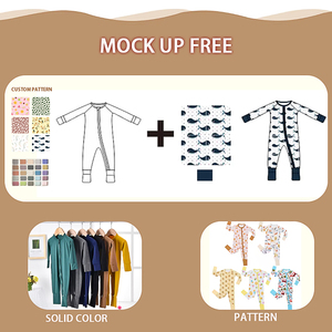 Бамбуковые комбинезоны для новорожденных, на молнии - Product Image 2