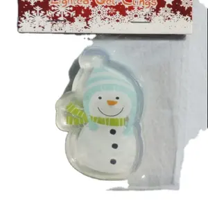 Merry Christmas LED Gel Window Clings Stickers snowman decoration Crafts Supplies Outdoor Christmas