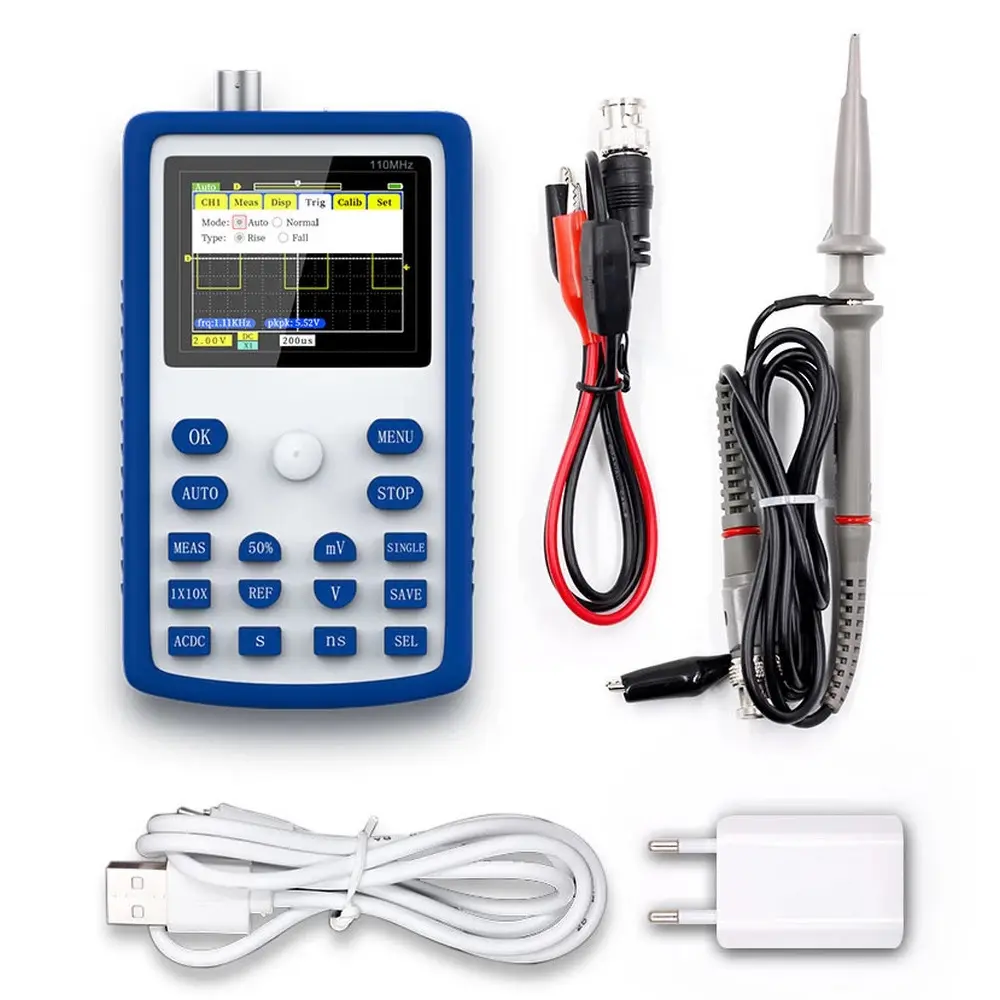 FNIRSI 1C15 + convertisseur de fréquence pour réparation automobile petit oscilloscope numérique portable