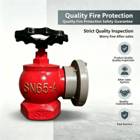 SN65-A 45 personnalisé de haute qualité °   Hydrant d'incendie intérieur robuste à sortie oblique pour équipement de lutte contre l'incendie
