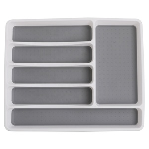 Factory Square Kitchen Plastic Storage Flatware Tray Compartment Cutlery Tray