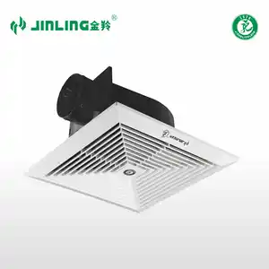 Ventilador de escape para banheiro, ventilador de escape montado de plástico completo para teto ventilador ventilação 6''