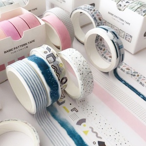 Ruban adhésif décoratif DIY Kawaii japonais style dessin animé pour scrapbooking et <span class=keywords><strong>papier</strong></span>, ensemble de rubans basiques et décoratifs - Product Image 6