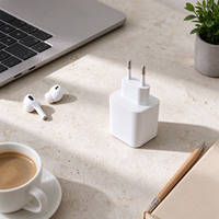 Adaptor Daya Profesional USB-A Tipe C Dual Port PD 20W 5V 3A 9V 2.25A 12V 1.8A Colokan EU untuk Pengisi Daya Kamera dan Speaker Telepon