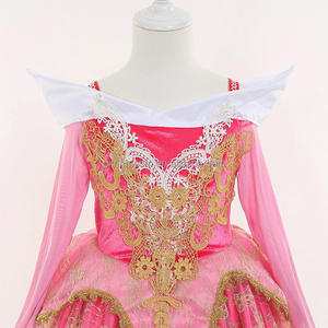 Disfraz de película de TV, vestido bonito de manga larga para niñas, trajes de Cosplay de Halloween para cumpleaños, vestido de princesa Aurora, disfraz de <span class=keywords><strong>Bella</strong></span> Durmiente - Product Image 4