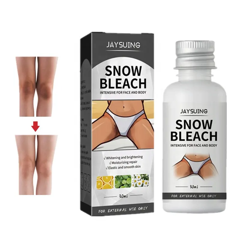 Jaysuing face body snow bleach cream moisturizing whitening brightening armpit elbow knee inner thigh melanin removing cream