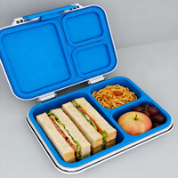 Boîte à lunch en acier inoxydable 304, étanche, portable, pour collations, vente chaude Myjoybee, fabriquée aux États-Unis et en Australie