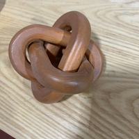 Maillon de chaîne moderne en bois pour décoration de table basse Paquet personnalisé Logo personnalisé Love Europe Sculpture sur bois