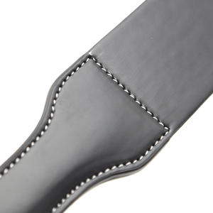 Pagaies de punition en cuir double couche à long manche avec cordon pour jeux sexuels BDSM et fétichisme des esclaves - Product Image 5