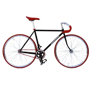 양극 산화 코팅 좋은 강도 단일 속도 기어 자전거 자전거 고정 기어 자전거