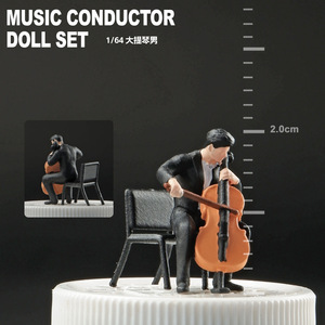 Modelo de Personaje Tridimensional de Resina a Escala 1:64, Accesorios y Adornos para Combinar con Escenas - Product Image 6