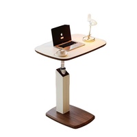 Table basse de salon moderne en cuir de selle, réglable en hauteur, légère, écologique et mobile, vente en gros d'usine