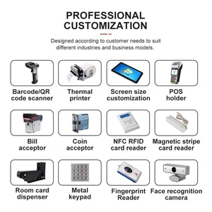 21.5 inch treo tường đặt hàng thanh toán kiosk máy in A4 80 mét QR thẻ tín dụng máy quét dịch vụ kiosk không dùng tiền mặt tự đặt hàng kiosk - Product Image 2