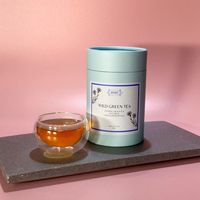 Tube de stockage biodégradable personnalisé d'emballage de matcha alimentaire kraft biodégradable pour boîte d'emballage de thé café cookie