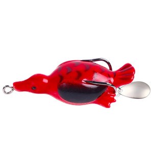 6,5 CM 12,6G Venta al por mayor 5 colores Top Water Rotating <span class=keywords><strong>Duck</strong></span> Lure Señuelos blandos con cuchara Spinner Blade - Product Image 5