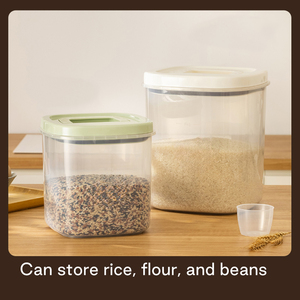 Anya rõ ràng nhựa gạo lưu trữ <span class=keywords><strong>container</strong></span> 10kg kín BPA miễn phí không thấm nước <span class=keywords><strong>Stackable</strong></span> khô thực phẩm ngũ cốc tổ chức bin Nắp - Product Image 4