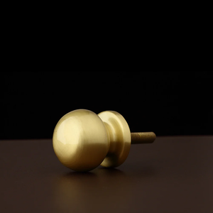 Subtle Brass Metal Craft Cabinet <b>Knob</b> Minimalist Round <b>Drawer</b> <b>Knob</b> Elegant Furniture Hardware for Cabinets Wardrobes <b>Drawers</b> - Product Image 3