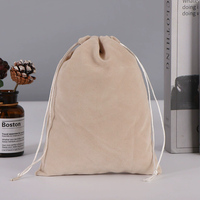 Pochette en velours floqué personnalisée de haute qualité avec logo imprimé, sac à cordon en daim réutilisable, sac anti-poussière pour bijoux, emballage cadeau