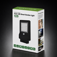 Lámpara de pared LED solar con accesorio en forma de L, 4W, montaje en pared, IP65, resistente al agua, alto brillo, para iluminación de áreas del hogar