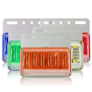 Prix de gros : Feu latéral de camion 6D 24V 10W, lentille de signalisation latérale de remplacement, lumière auxiliaire multicolore jaune et rouge pour voiture - Product Image 3